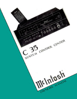 McIntosh C-35 - Owners manual